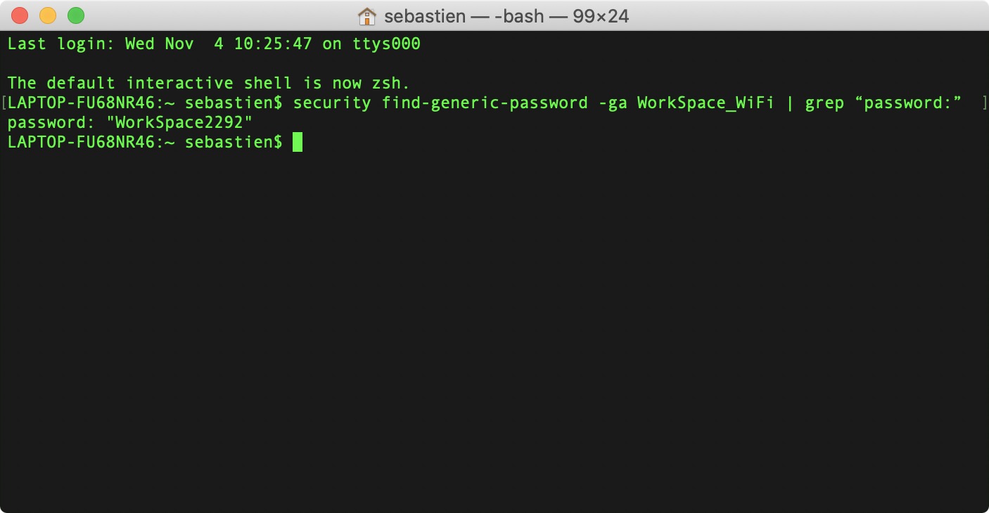 find out password for wifi on mac