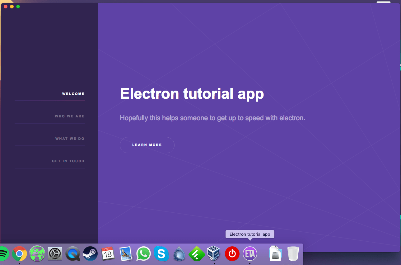 build electron app installer for mac