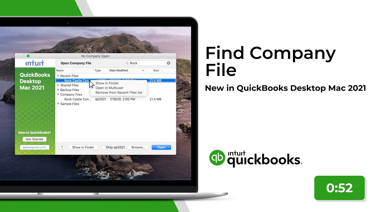 quickbooks for mac change company address